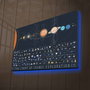 Wallity Lienzo Decorativo Iluminado con LEDs NASA-010 Multicolor